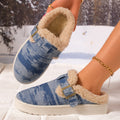 plus sizefleece-linedthickened fur slippers for women fall and winternew arrivalheattech one-leg thick-soled cotton camel shoes batch