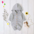 Baby knitting one-piece hoodie spring & fallnewborn clothing men's and women's baby sweater cute heattech romper 06