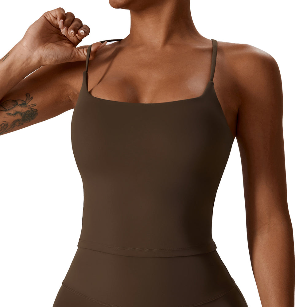 Tight-fitting nude beauty back yoga vest women's inner tops outwear sports bra running fitness vest women 8232