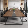 Conference table long rectangular meeting room office desk and chair set minimalist modern office desk panel office furniture