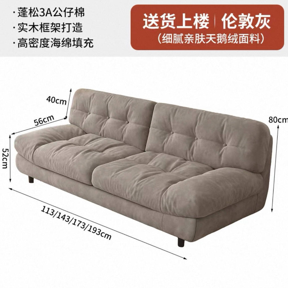 Sofa living room bedroom rental apartment italianaccessible luxury cloud sofa fabric fabric small apartment sofa bed