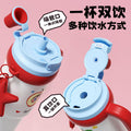 Ceramic liner ice tumbler, 316 stainless steel large capacity insulated mug, stylish women's car cup with dual-use straw