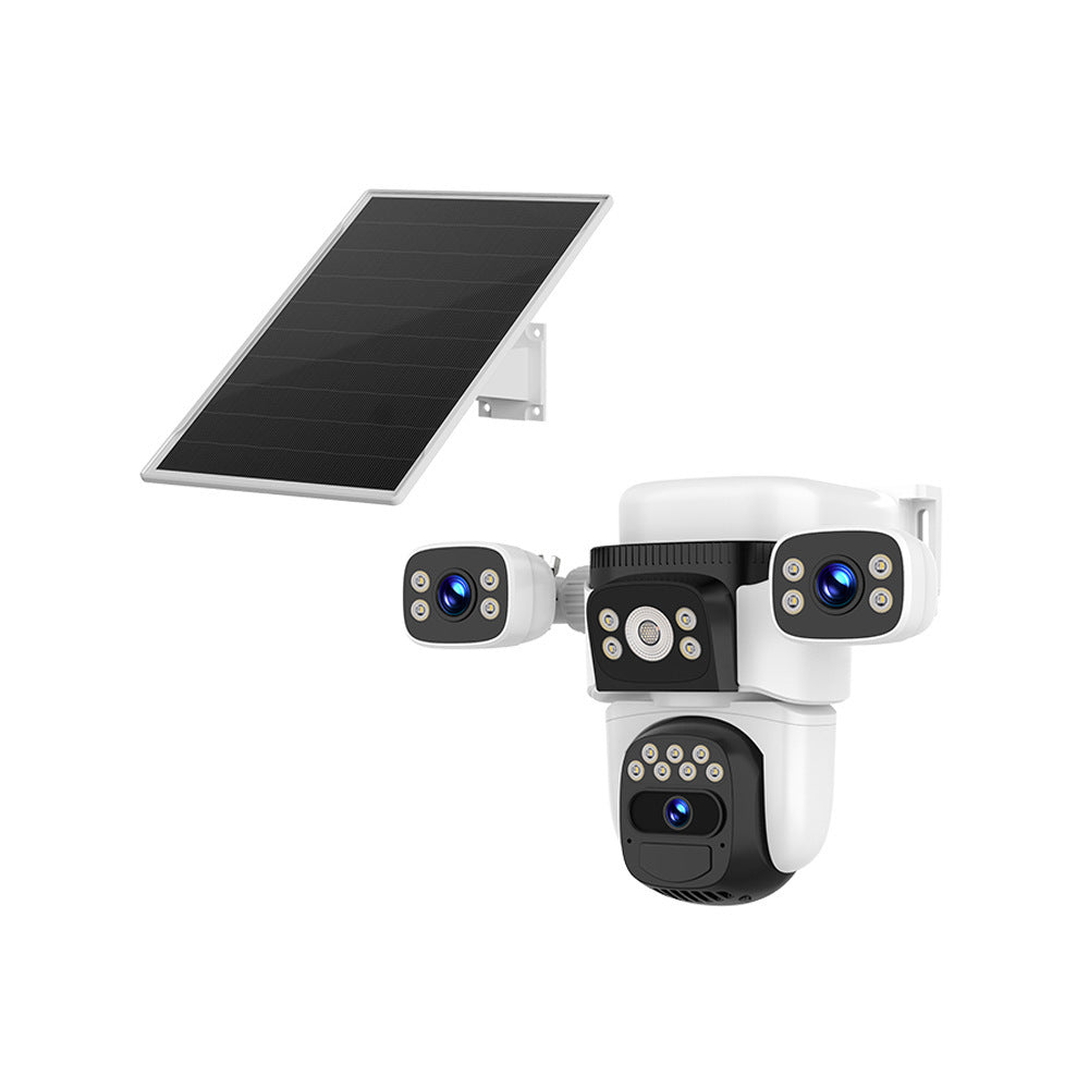 4G Kitty Hawk look O-KAM pro AOV solar camera three lens surveillance camera