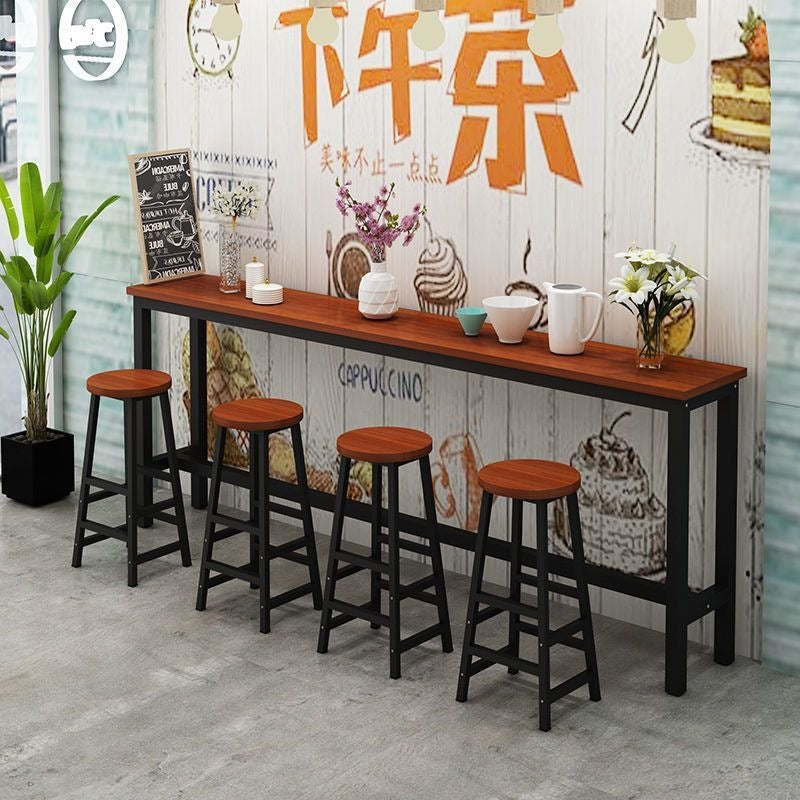 Wall-mounted home bar stool, balcony bar stool, high bar stool, bar table, rental apartment long table, commercial bar table and chairs