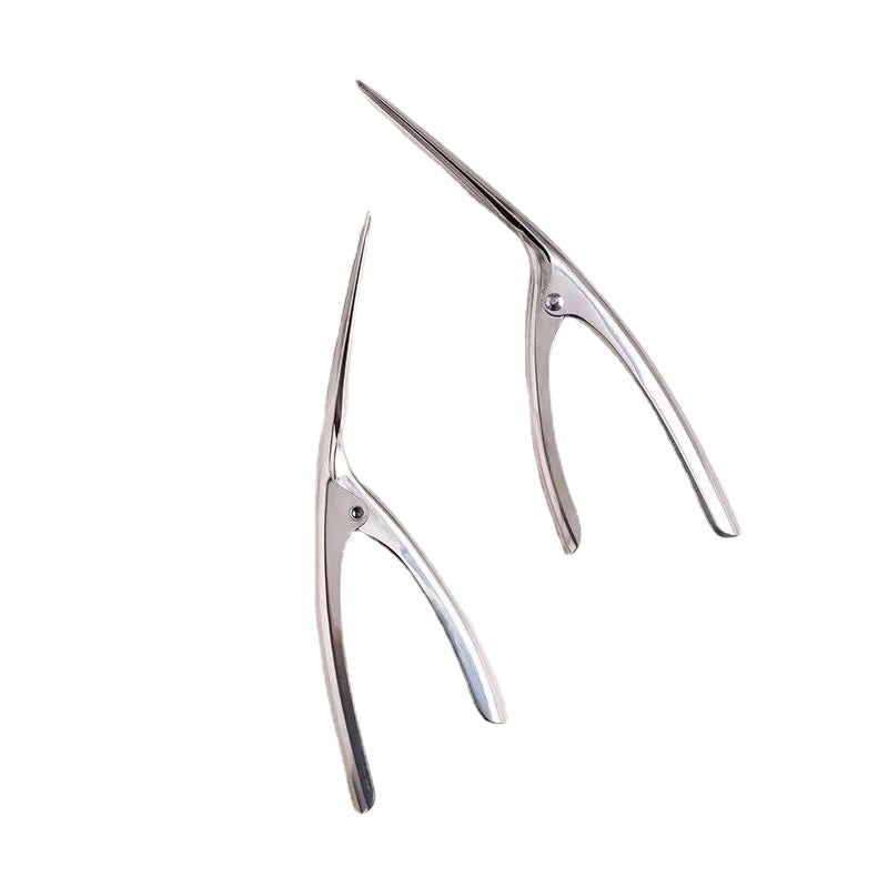 Stainless steel shrimp deveiner & shucker - kitchen gadget for removing veins, shelling, and backing shrimp