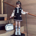 Baseball uniform girlsuitkorean style trendy clothing spring & fall clothing new arrivalchildren'spreppy stylejkpopularpleated skirt