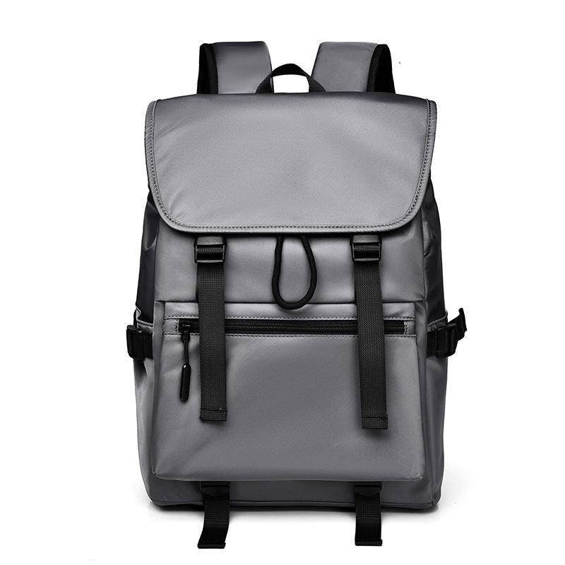 New backpack men's large-capacity load-reducing schoolbag fashionable business computer bag simple backpack commuter backpack