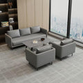 Luxury office sofa set for 4s dealerships: minimalist modern business reception, meeting, and lounge area - available in single, double, and three-seater configurations