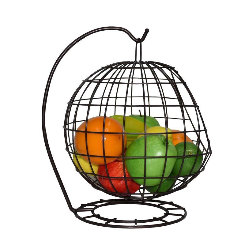 European-style living room fruit bowl, creative & stylish hanging basket fruit basket, minimalist fruit bowl with drainage & storage, gold luxury fruit platter