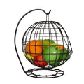 European-style living room fruit bowl, creative & stylish hanging basket fruit basket, minimalist fruit bowl with drainage & storage, gold luxury fruit platter