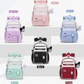 2025 schoolbag junior high school girls water-repellent nylon oxford cloth ultra-light spine-protecting backpack junior high school schoolbag