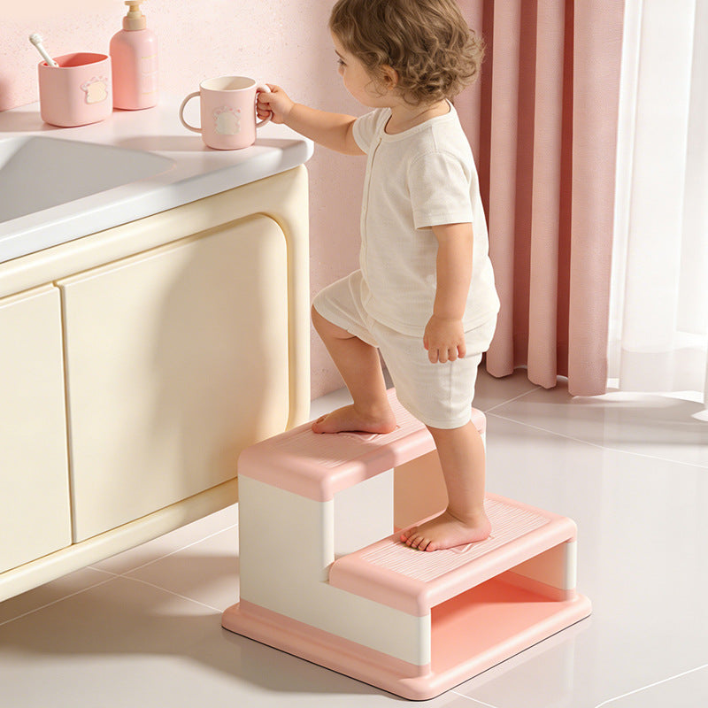 Children's second-order footstool, baby wash footstool, toddler hand washing step stool, child bathroom footstool