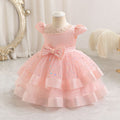 Export ready-made baby girl evening dress sequin wedding dress cake princess dress first birthday dress baby dress