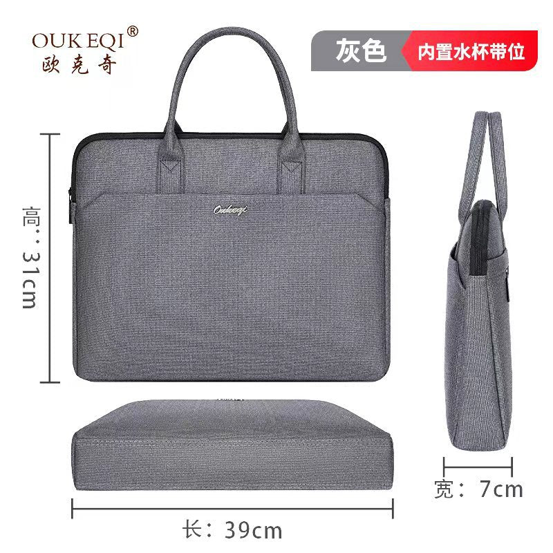 Business office conference bag oxford cloth tote document bag men's briefcase laptop bag business bag with logo printing