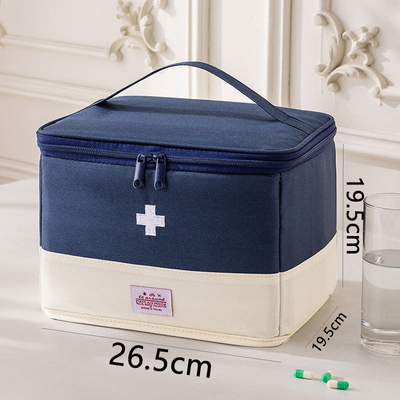 Portable First Aid Kit Cross Drug Storage Bag Travel Business Travel Medical Kit Large Capacity Medical Emergency Kit