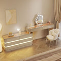 Khaki grey 122 table + fairy mirror + fairy chair combo