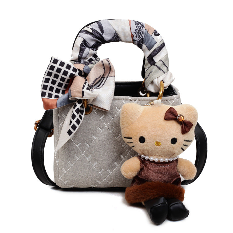 2025 fall/winter new women's handbag - vintage argyle design, light luxury, high-end, stylish commuter shoulder bag