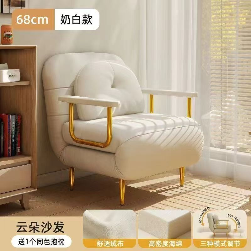 Sofa bed folding dual-purpose small apartment single living room balcony multi-functional new arrival double retractable cloud bed