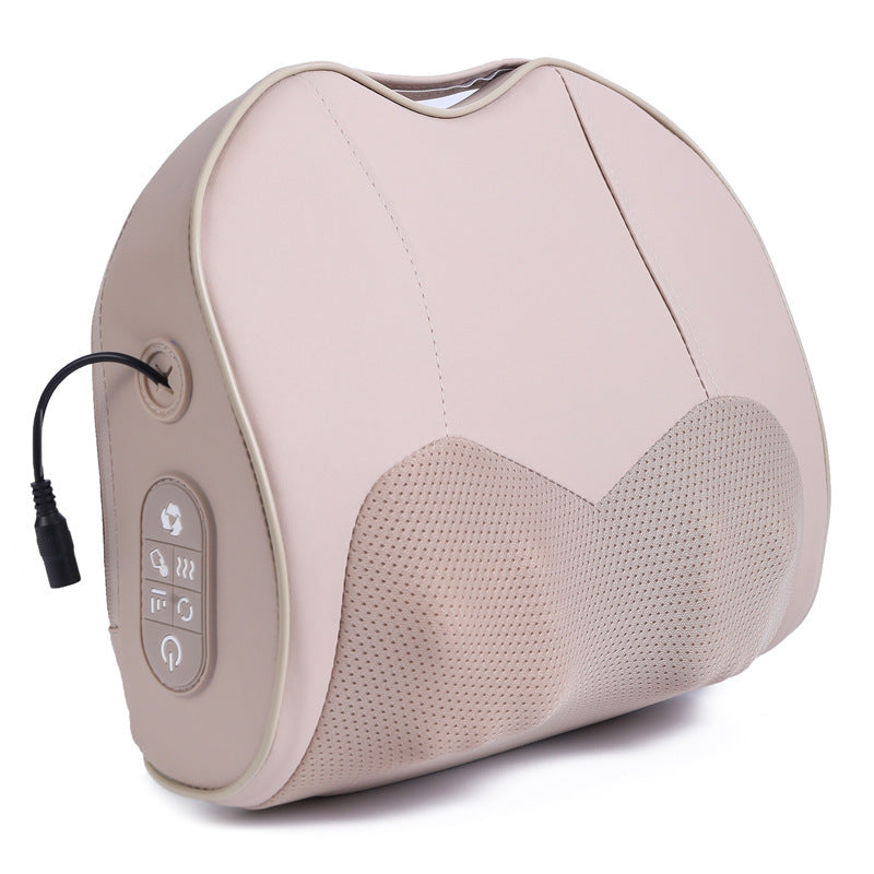Cervical spine massager neck massage pillow hot compress shoulder lumbar lumbar kneading massager air bag stretching for home
