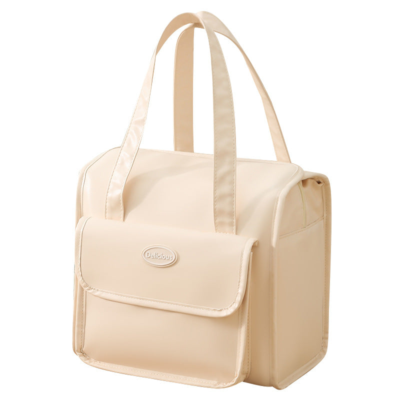 Beilian's new office worker bento bag, student large-capacity portable lunch bag, outdoor picnic thermal insulation lunch box bag