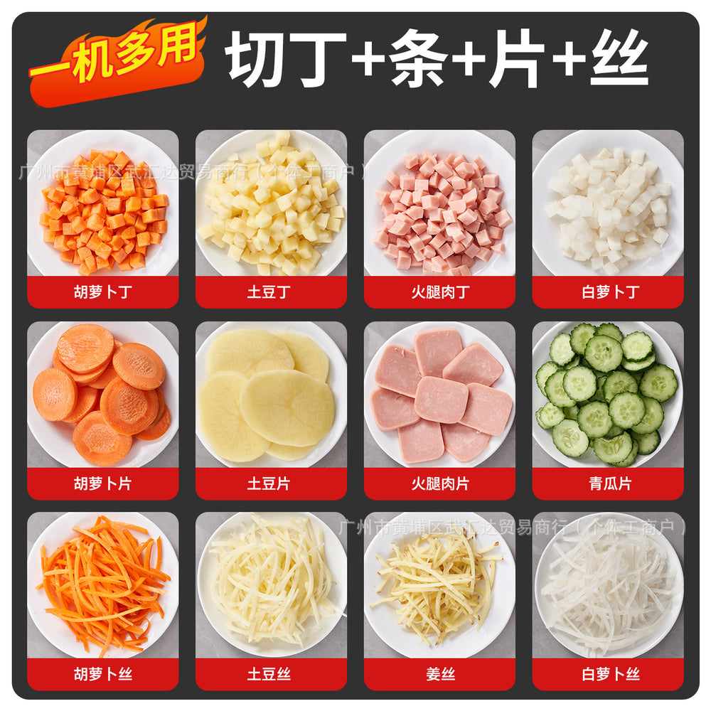 Dicing machine commercial potato multi-purpose capsules radish carrot onion shredding vegetable cutting machine slicing multi-function