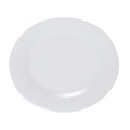 Melamine dinnerware white imitation porcelain premium round plate flat plate plastic dish commercial round plate customization