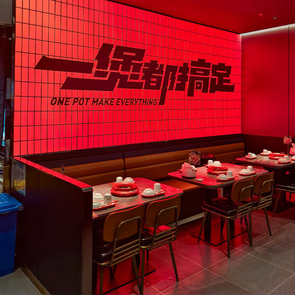 Fat brothers meat crab pot with the same table and chair fast food snacks Malatang Hotel noodle restaurant catering card seat dining table and chair combination