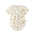 Short-sleeved climbing flower bear [pure cotton]