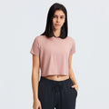 European and american new sexy cropped yoga top - women's quick-dry, loose-fit, breathable outdoor sports & fitness apparel ds071