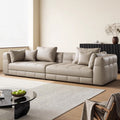 Italian light luxury blazer sofa modern classy house living room large and small apartment genuine leather sofa straight row combination