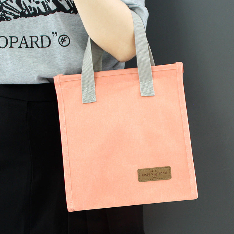 Beilian Hand Carry Bento Bag Japanese Style Portable Lunch Box Bag Thickened Aluminum Film Lunch Bag Student Handheld Bento Bag