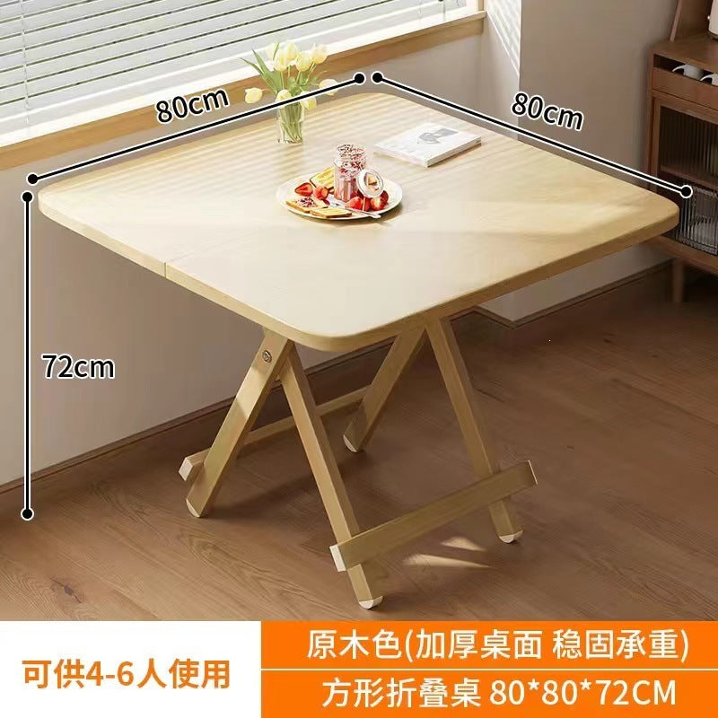 Folding tablefor homedining tableoutdoor night market portable stall square tablesimple small apartment rental house dining table and chairs