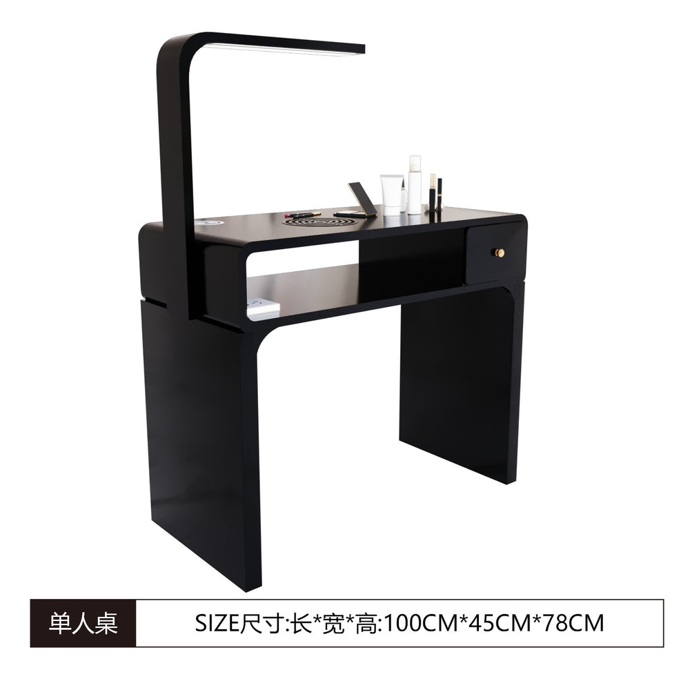 Cute popular scandinavian makeup stool bedroom backrest chair light luxury ins style modern minimalist nail salon