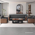 Office sofa business reception area meeting room simple modern light luxury three-seater sofa and coffee table set