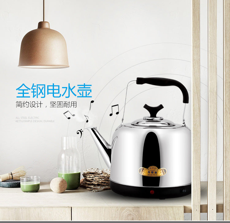 Stainless steel water kettle electric heating sound kettle electric water kettle for home elderly water boiling electric water kettle water boiling automatic power off