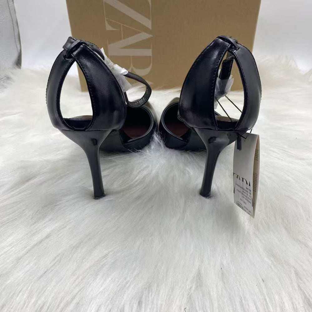 Za2025 new french chic pointed-toe high heel pumps women's shoes 2024 new hollow-out sandals women
