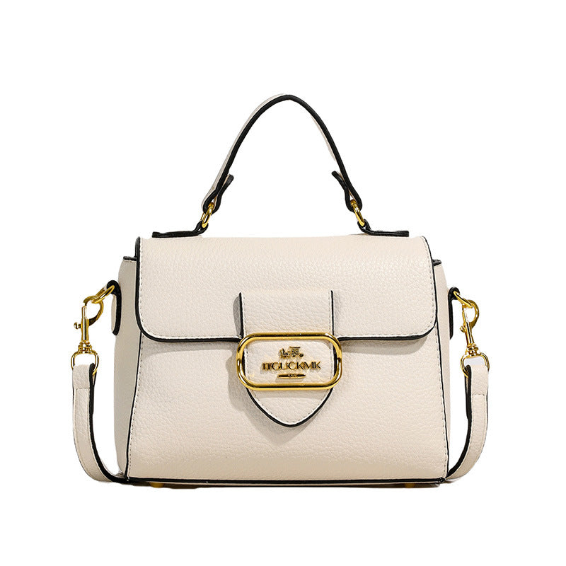 fashion bag for women, 2025 new trendy minimalist color block messenger flap top handle crossbody bag