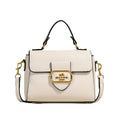 fashion bag for women, 2025 new trendy minimalist color block messenger flap top handle crossbody bag