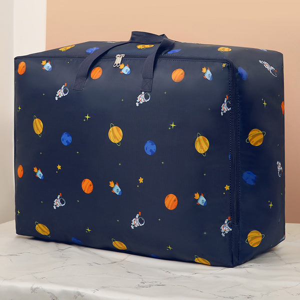 Thickened Oxford cloth quilt storage bag Large capacity moving bag Clothing clothes organizing bag Handheld packing duffel bag