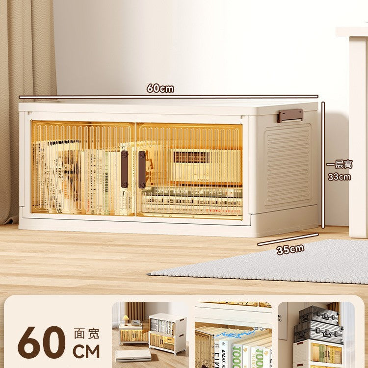 Book storage box Foldable box Storage cabinet Classroom student book storage box Transparent sorting storage box