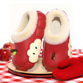 Cotton slippers women's winter 2025 new apple slippers fleece-lined warm indoor anti-slip baotou half slippers women's wholesale