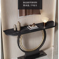 Accessible luxury bench narrow table slate console table entrance cabinet new chinoiserie bench entrance console table table against the wall semicircle
