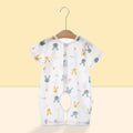 Baby short-sleeve romper with open crotch - summer outfit for infants and toddlers - class a pure cotton thin summer clothes - baby onesie for summer