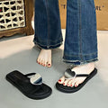 Women's flip-flops: flat, non-slip, lightweight, beach-ready, fashionable, versatile, heart-themed sandals - new summer 2025 collection for outdoor wear
