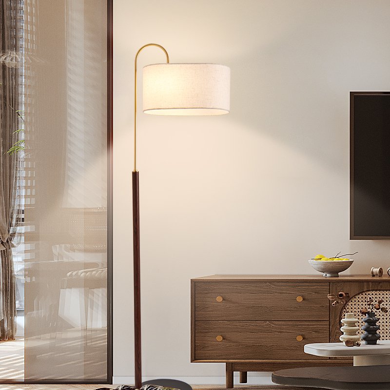 French medieval floor lamp american retro living room sofa side vertical table lamp tea room bedroom study atmosphere lamp