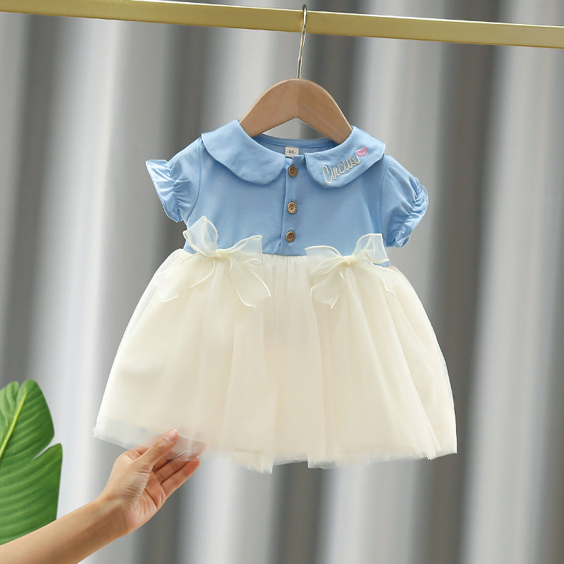 Girls' summer dress  new style baby girl summer trendy dress toddler chic korean style princess dress