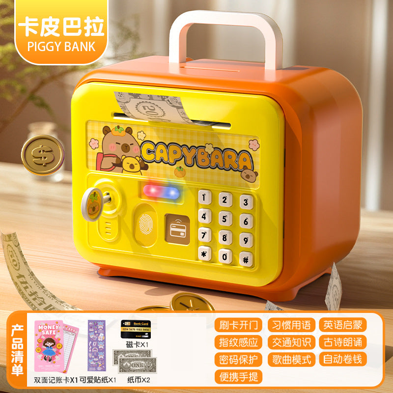 Nezha kids boys and girls piggy bank safe cabinet key password box savings coin storage storage