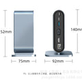 vertical 12-port expansion usb dock high-definition projection 4k simultaneous display suitable for mac computer workstation expansion