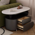 Italian-style modern for homemovable slate small coffee table small apartment new arrivalcasual solid wood with drawer storage
