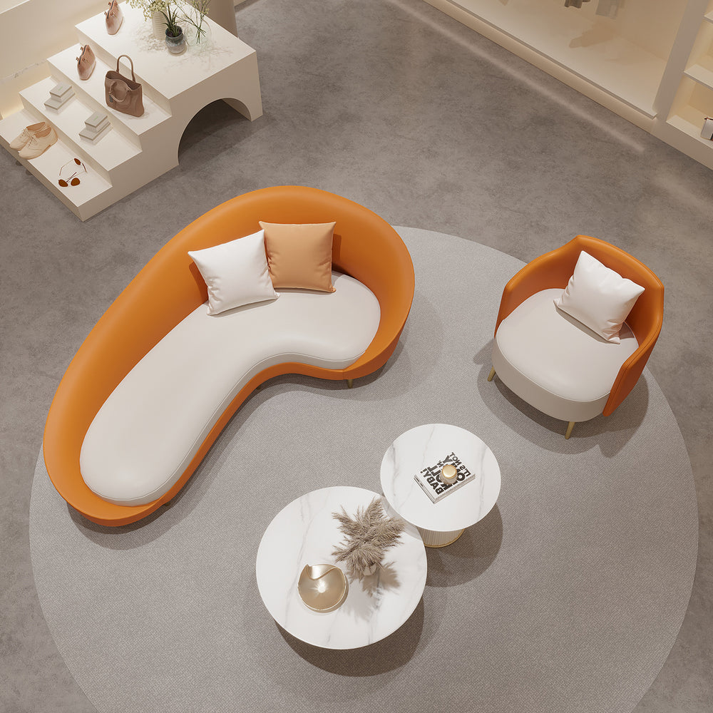 25 new hotel lobby modern minimalist vip lounge reception sofa curved office store negotiation area